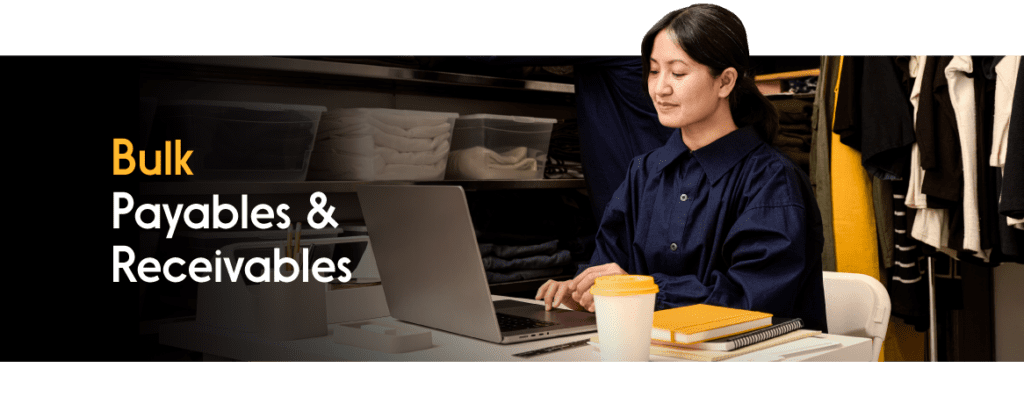 A woman working on her laptop